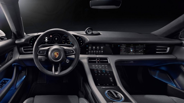 “It’s the first Porsche with no leather on the interior, too. Innovative recycled materials are used instead”