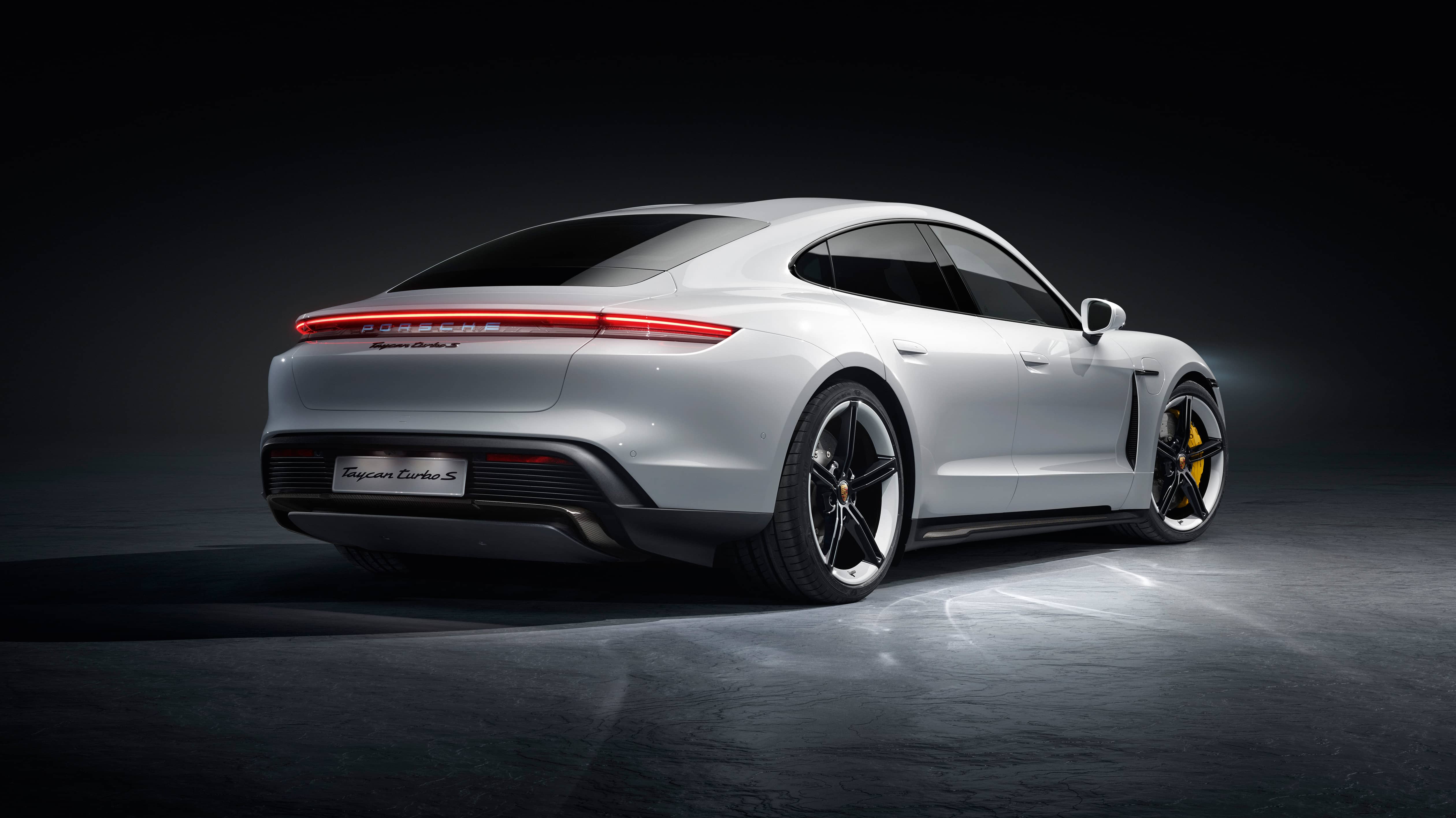 A Porsche Taycan, Porsche’s first full-electric sports car